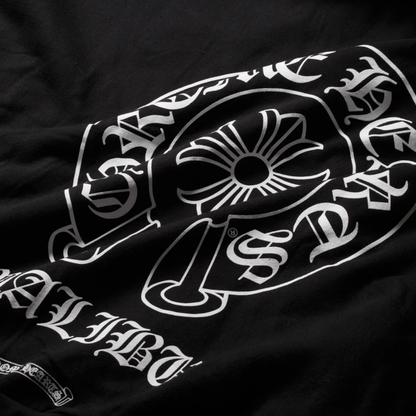 Chrome Hearts Malibu Exclusive Horseshoe Zip-Up Hoodie (Sleeveless Design) Black