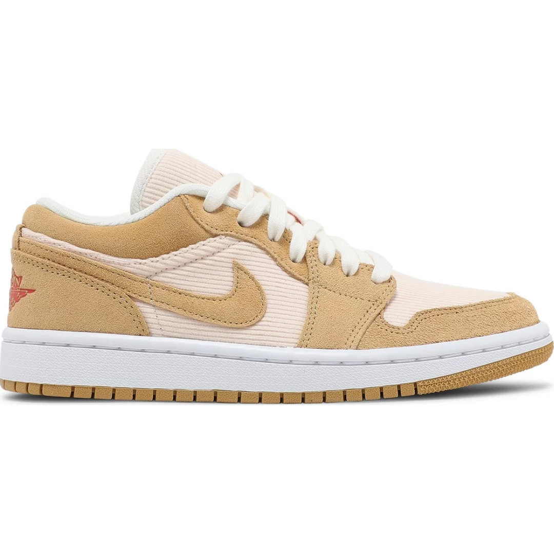 Jordan 1 Low SE Twine Orange Quartz Corduroy (Women's)