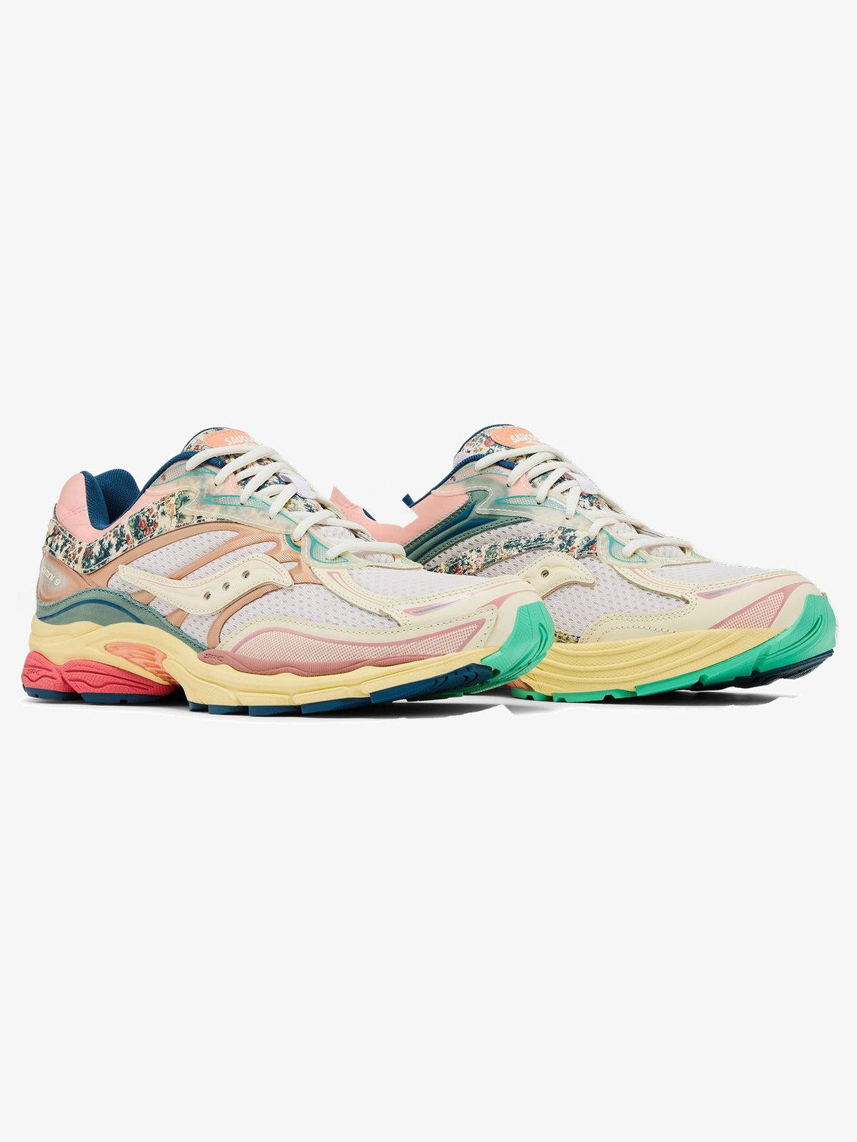 Saucony ProGrid Omni 9 'Floral Beige Blue' – pair