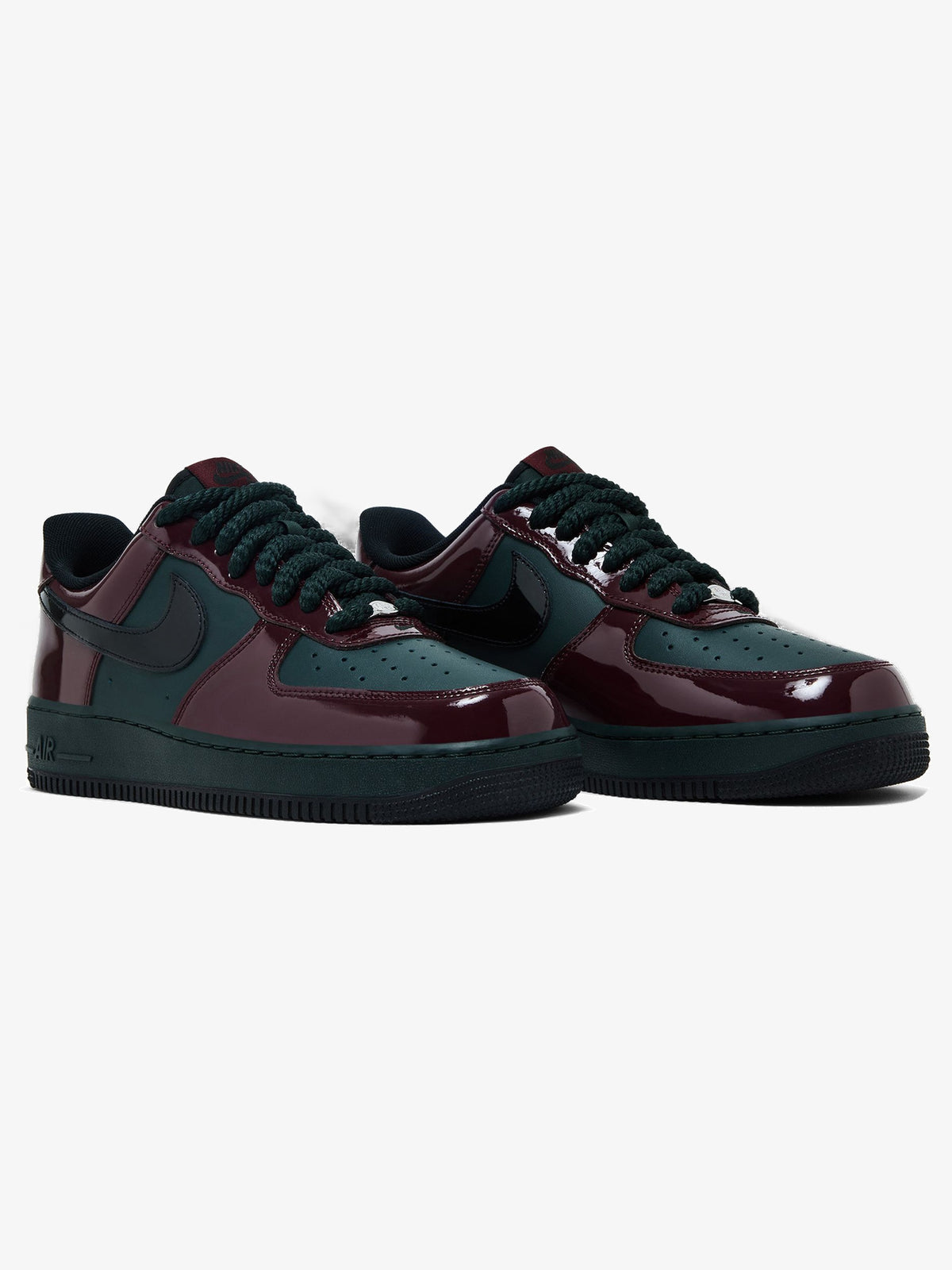 Nike Air Force 1 Low '07 LV8 'Patent Leather Beef And Broccoli' – pair