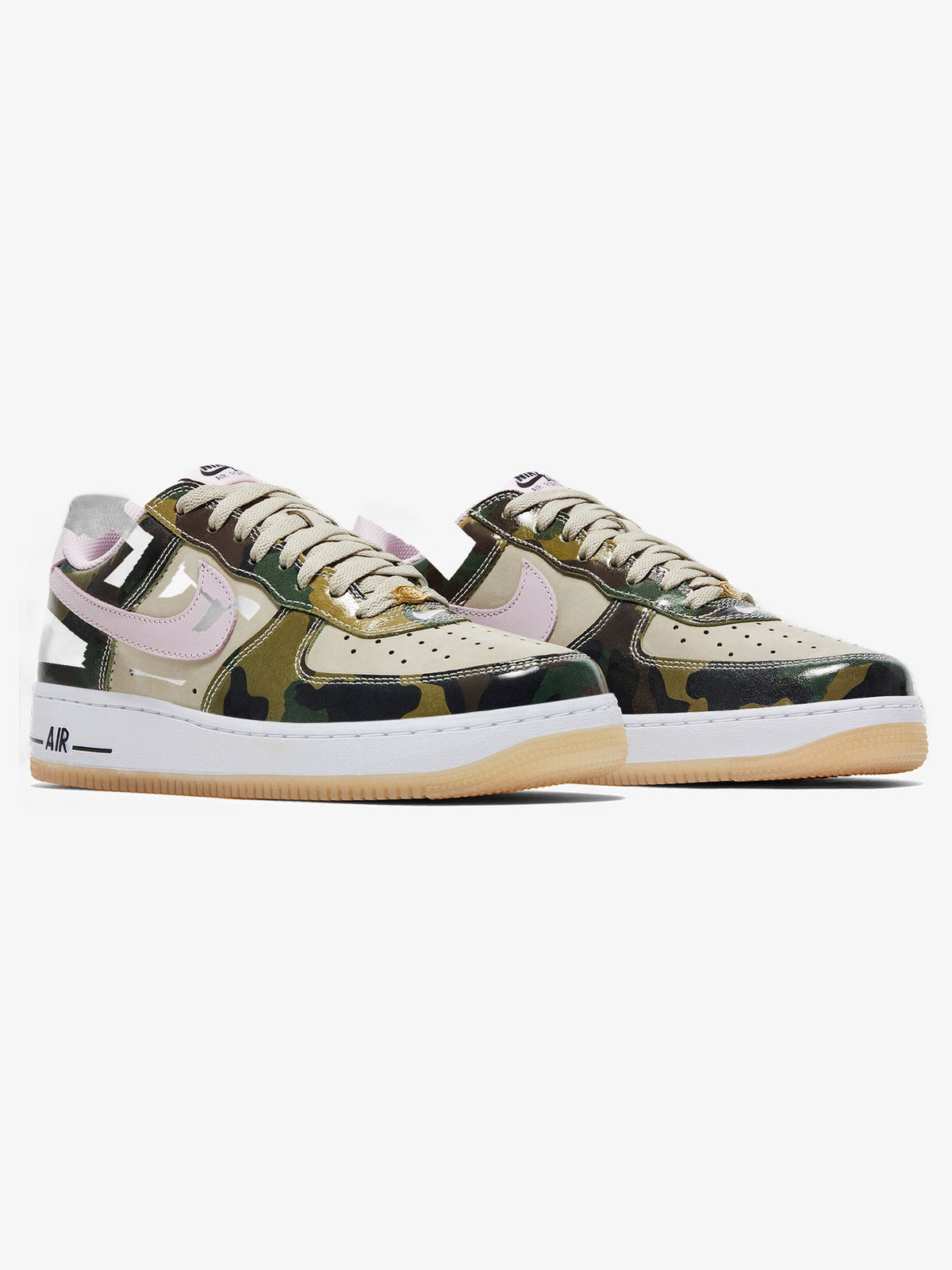 Nike Air Force 1 Low '07 LV8 'Patent Camo Pink' – pair