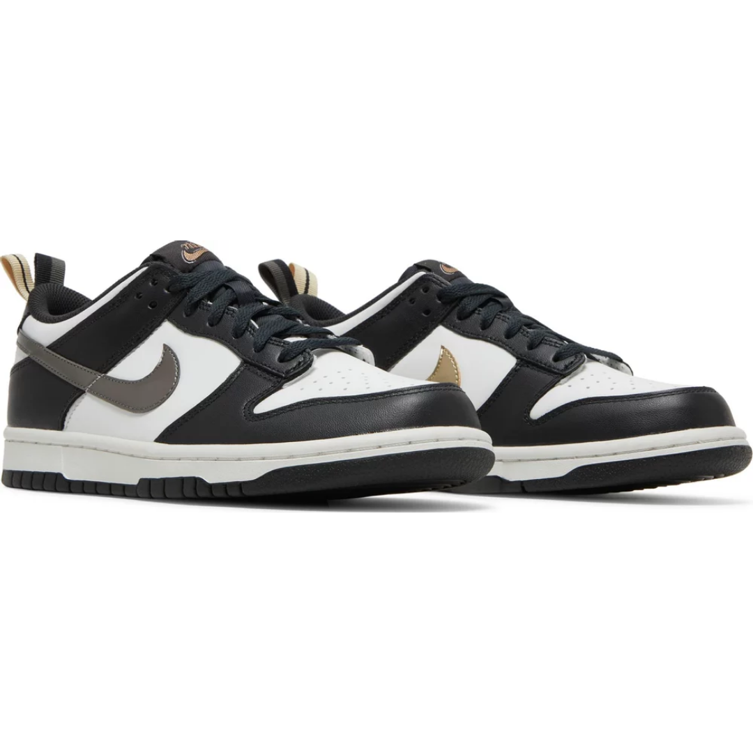 Nike Dunk Low Black White Metallic (GS)