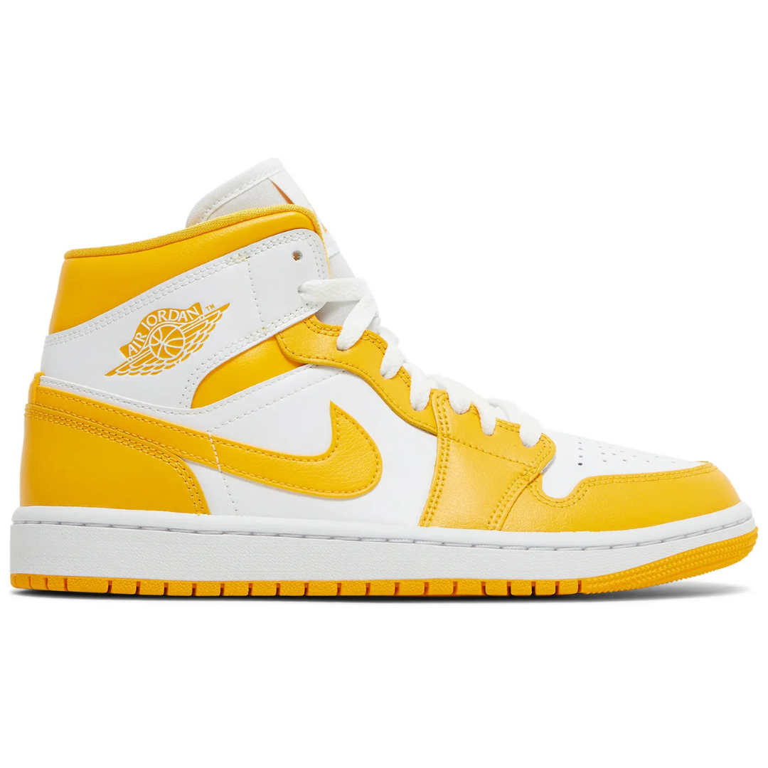 Jordan 1 Mid White University Gold (Women's)