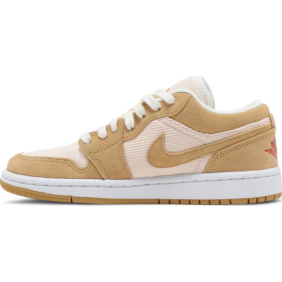 Jordan 1 Low SE Twine Orange Quartz Corduroy (Women's)