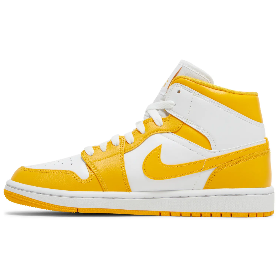 Jordan 1 Mid White University Gold (Women's)