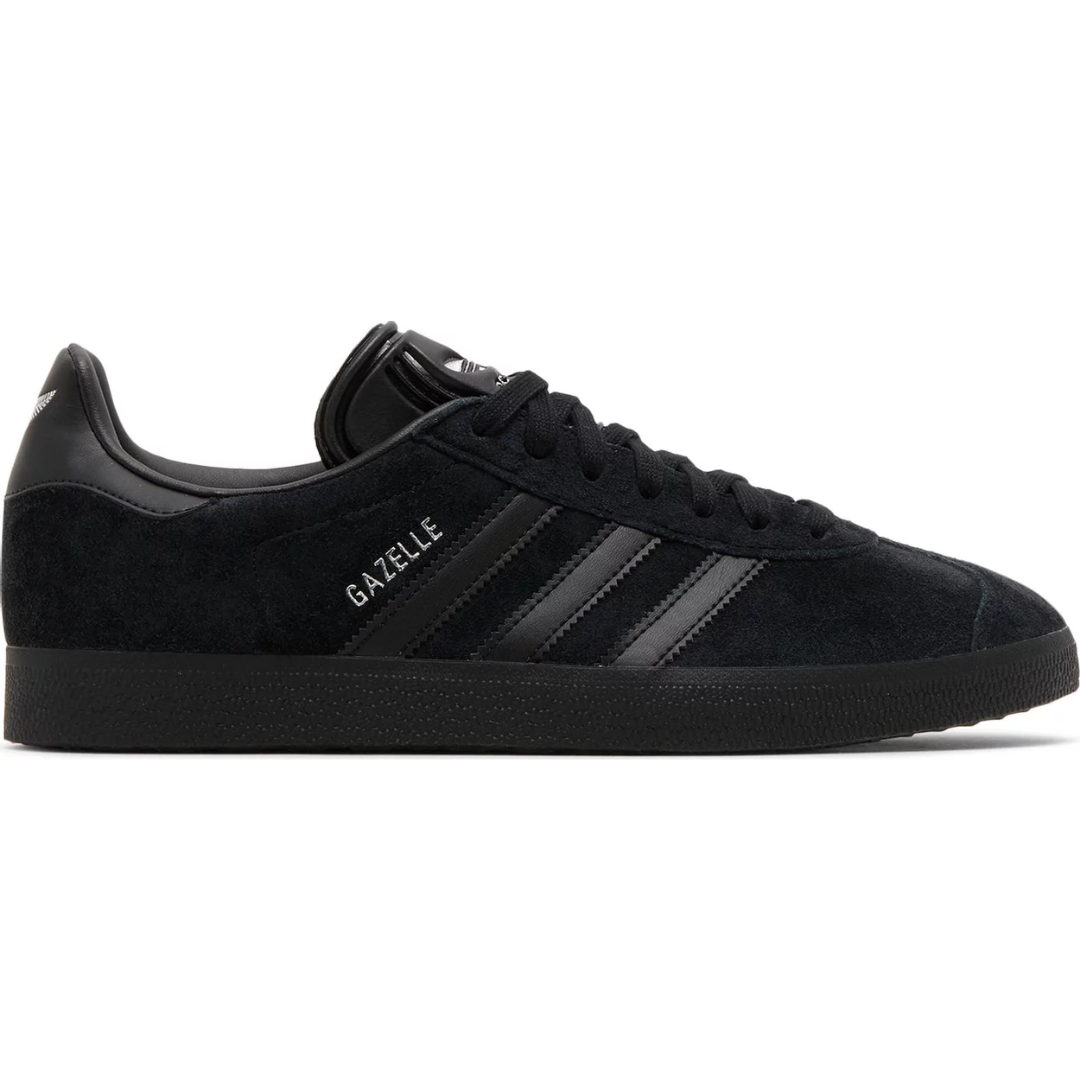 adidas Gazelle All Black Silver Metallic