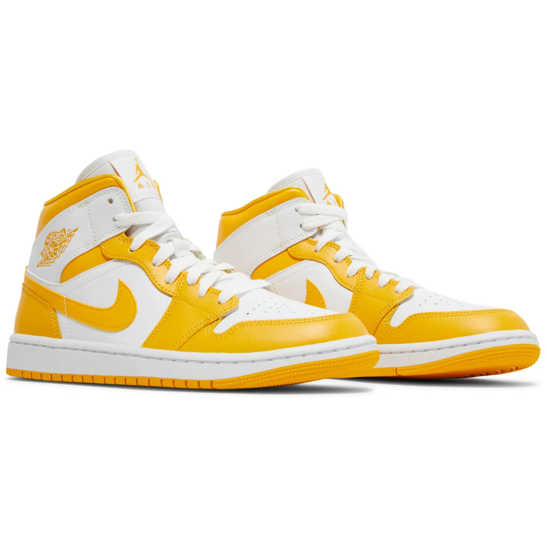Jordan 1 Mid White University Gold (Women's)