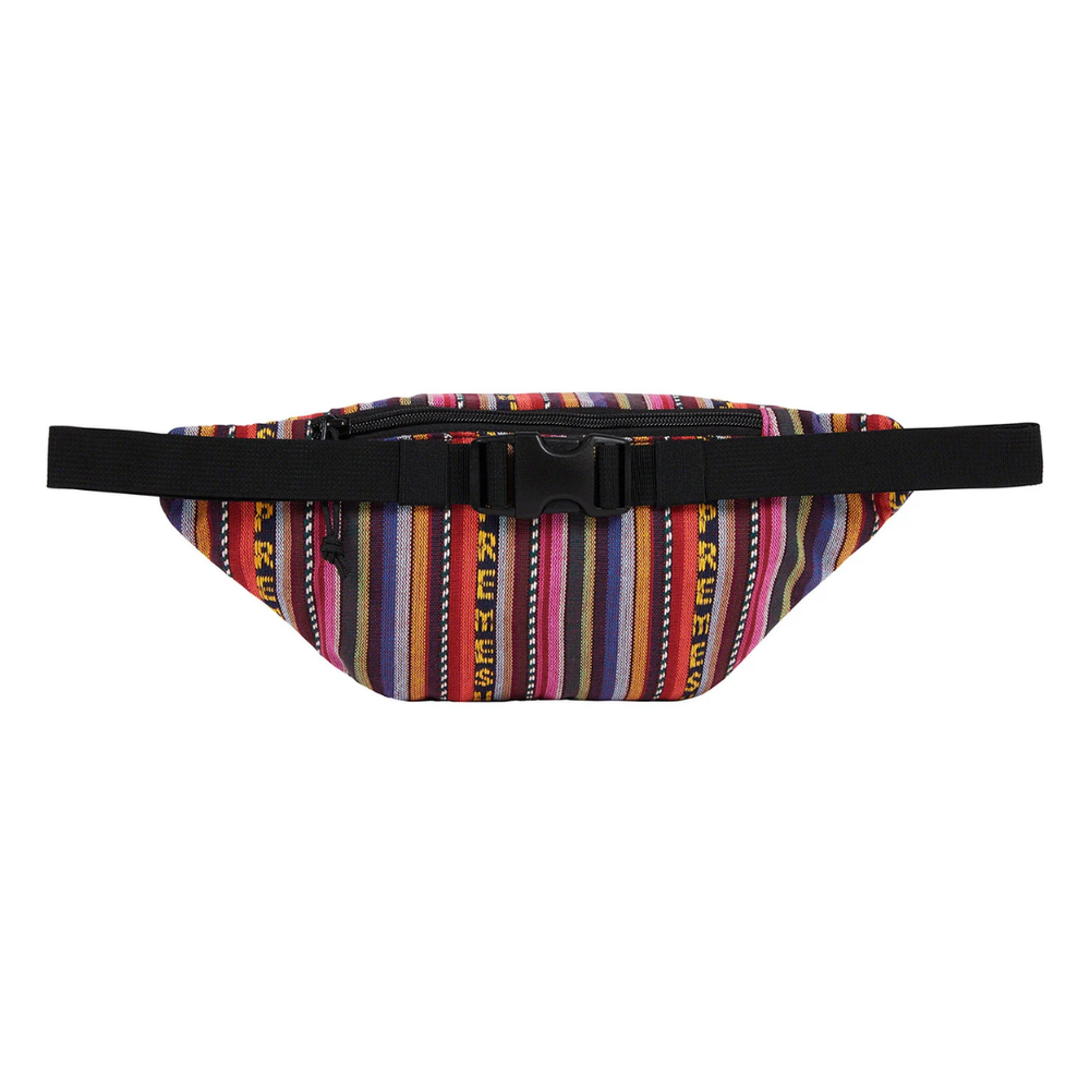 Supreme Woven Stripe Waist Bag Multicolor