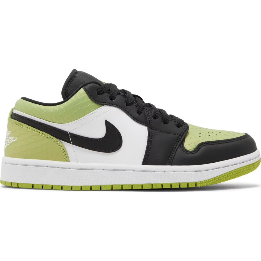 Jordan 1 Low Snakeskin Vivid Green (Women's)