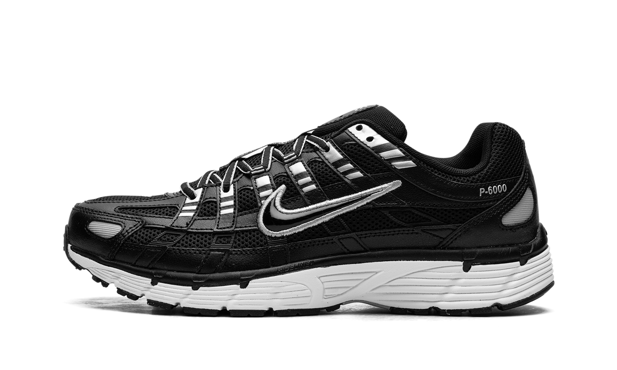 Nike P-6000 Black White Metallic Silver