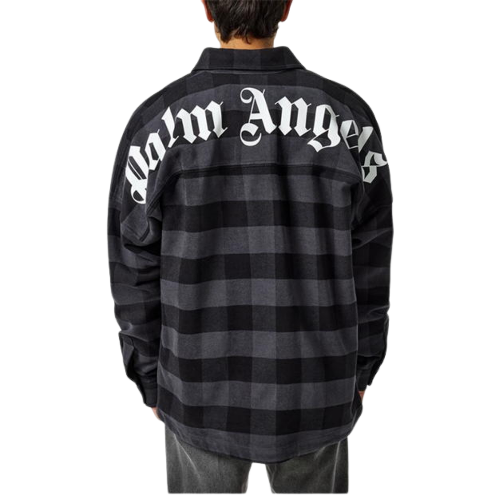Palm Angels Classic Logo Overshirt Black/Grey/White