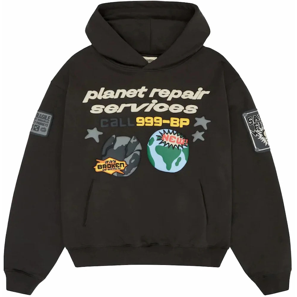 Broken Planet Repair Services Hoodie Soot Black