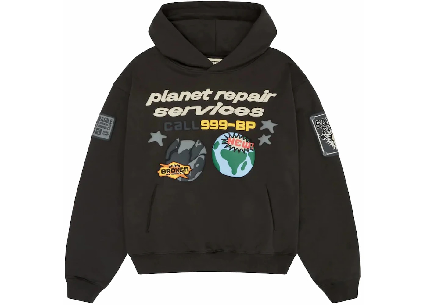 Broken Planet Repair Services Hoodie Soot Black