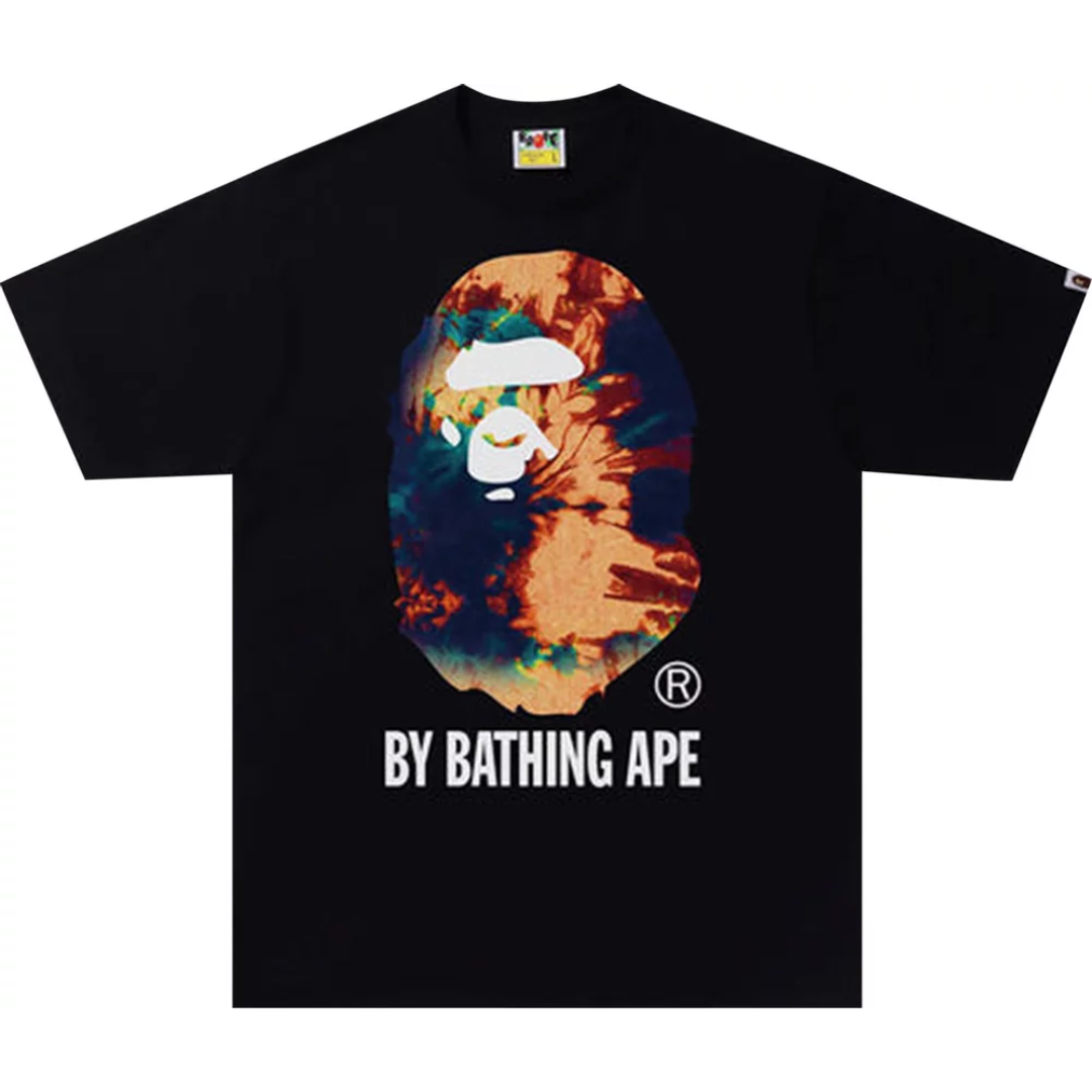 BAPE Tie Dye By Bathing Ape Tee Black/Navy