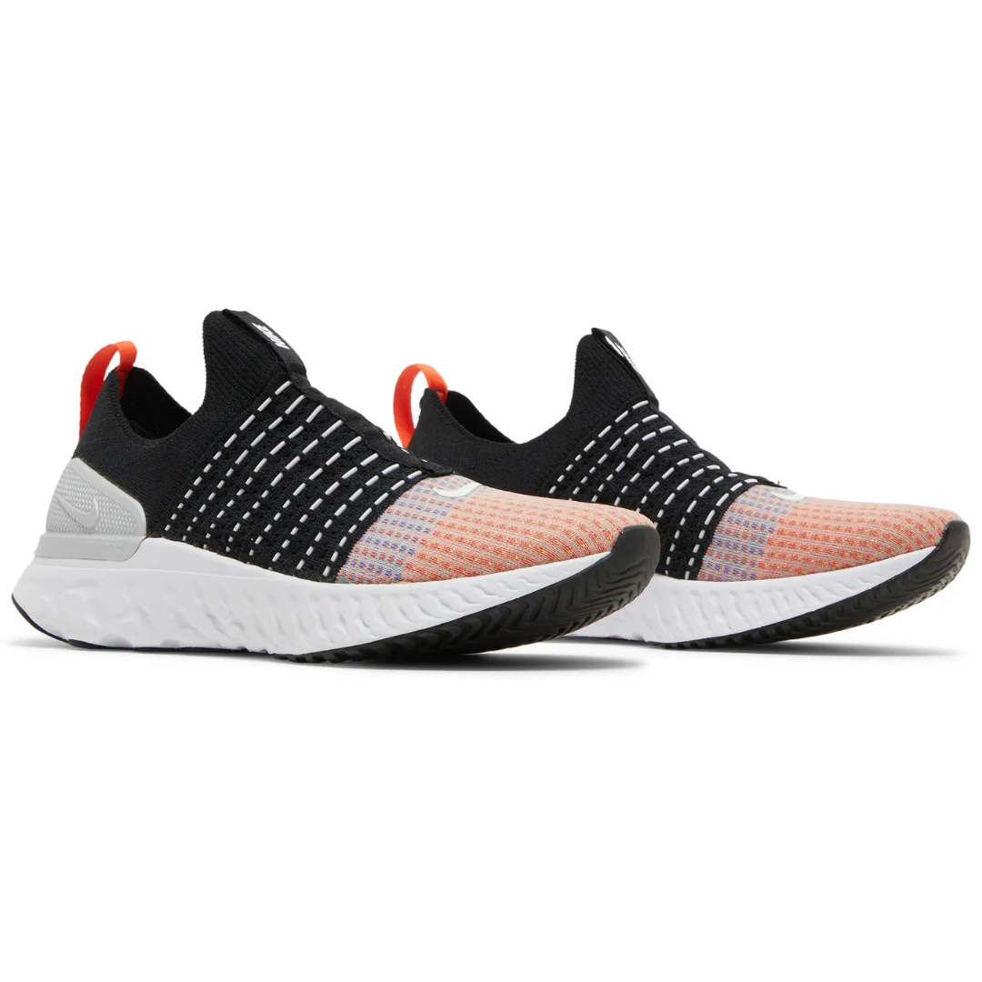 Nike React Phantom Run Flyknit 2 Black Team Orange