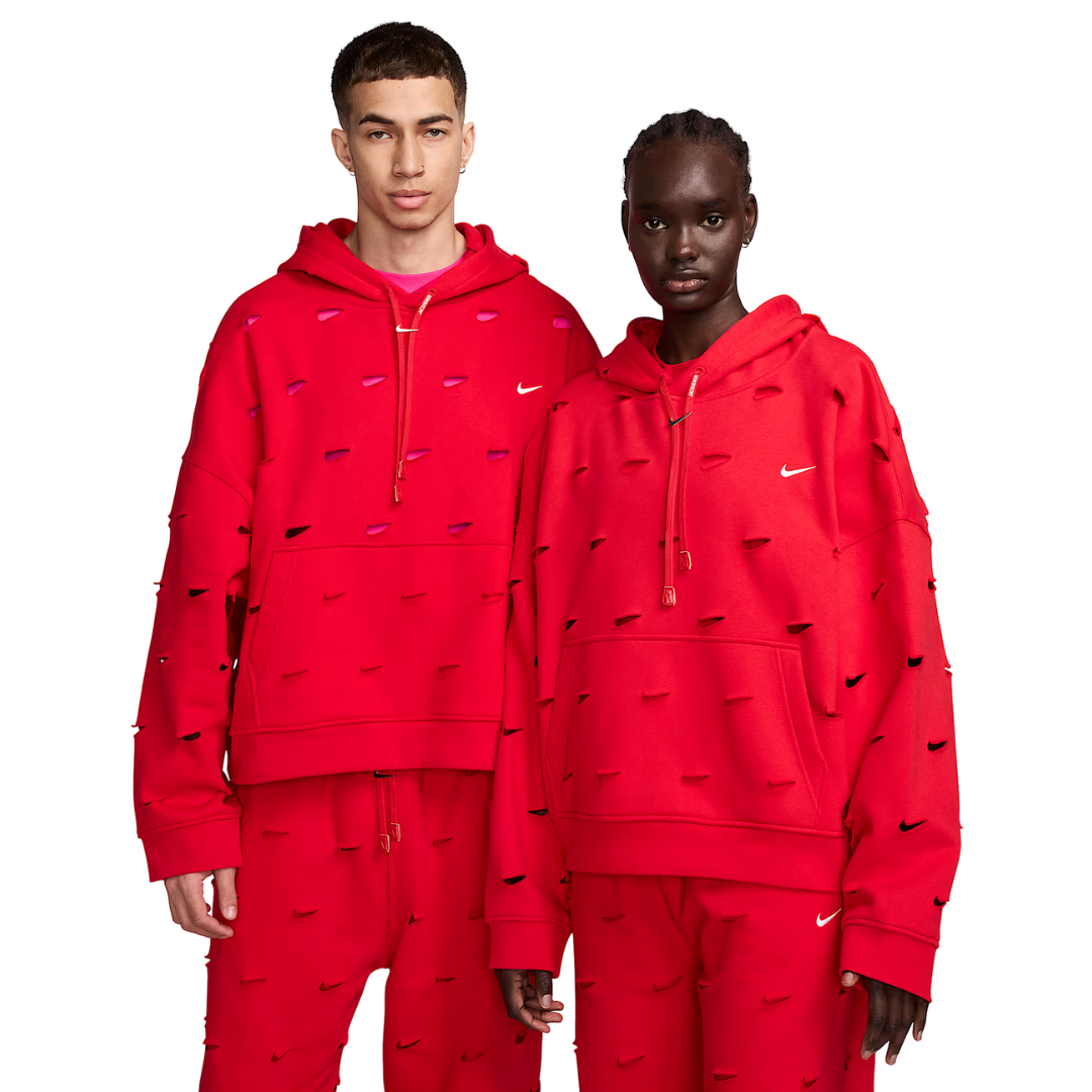 Jacquemus x Nike Le Swoosh Hoodie Dark Red