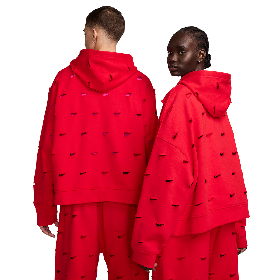 Jacquemus x Nike Le Swoosh Hoodie Dark Red