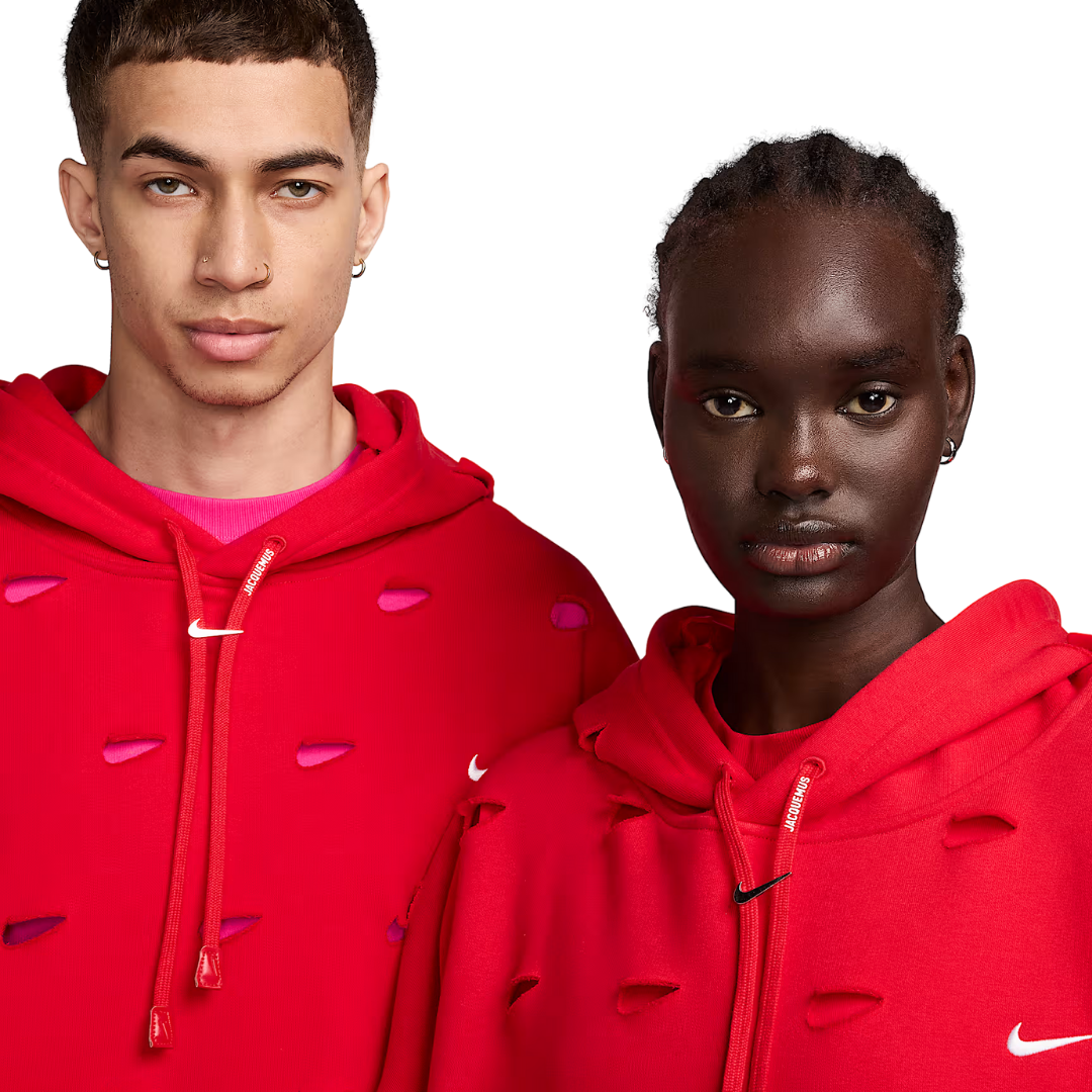 Jacquemus x Nike Le Swoosh Hoodie Dark Red