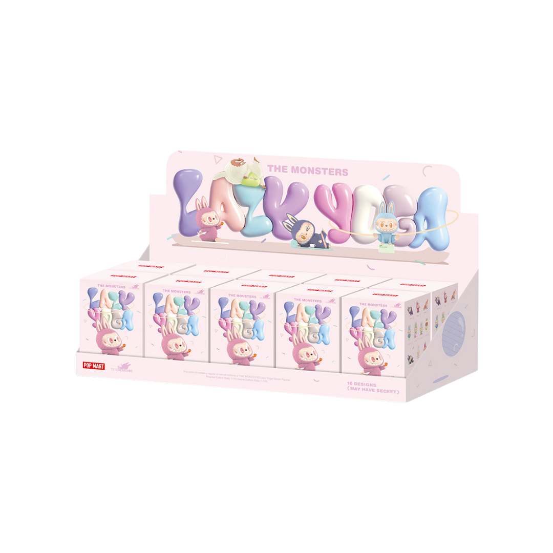 Pop Mart Labubu The Monsters Lazy Yoga Series Figures Sealed Case (10 Blind Boxes)