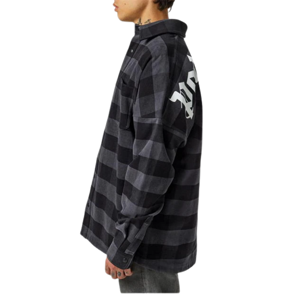 
                      
                        Palm Angels Classic Logo Overshirt Black/Grey/White
                      
                    
