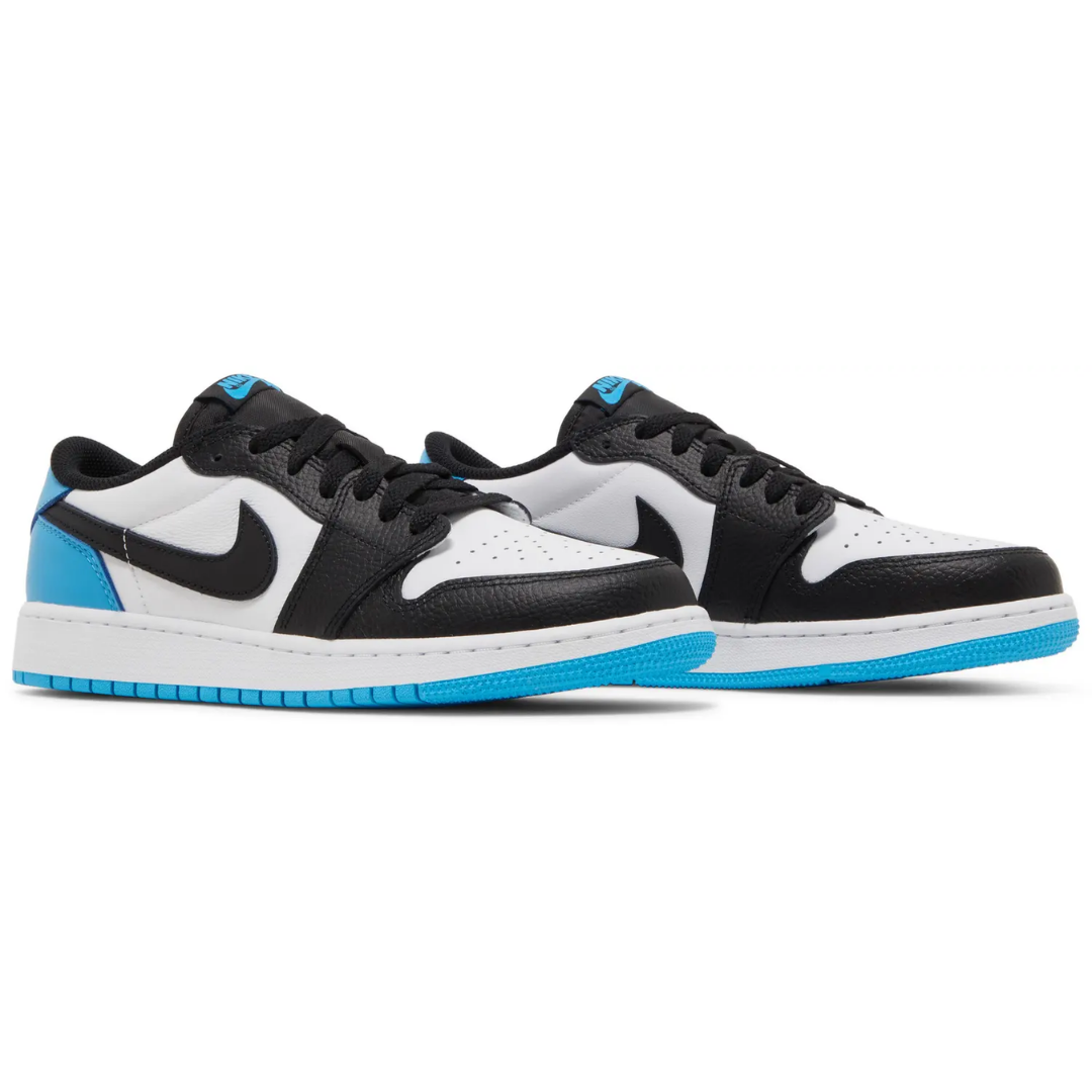 Jordan 1 Retro Low OG Black Dark Powder Blue (GS)