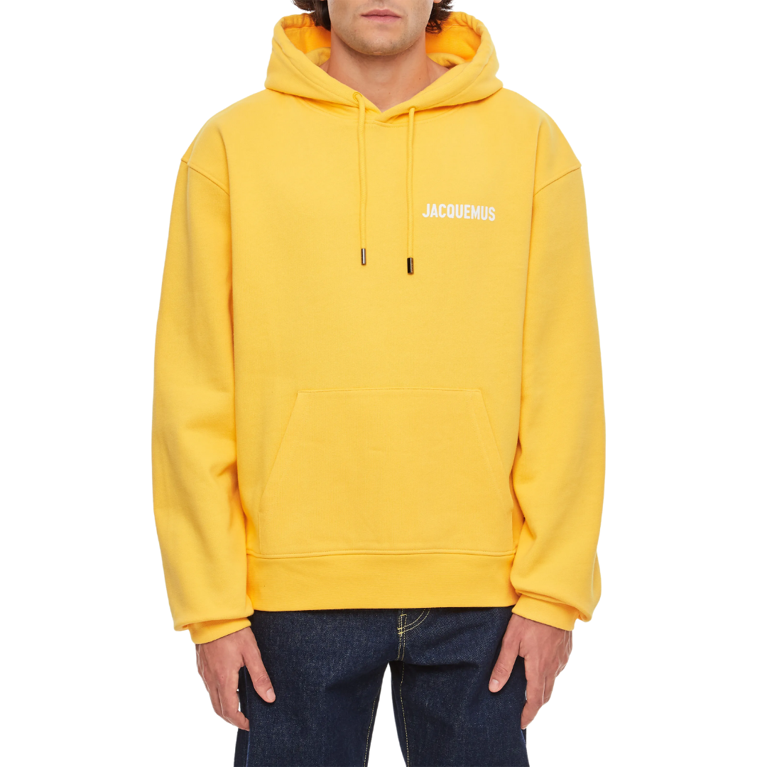 Jacquemus Le Sweatshirt Hooded Sweatshirt Yellow