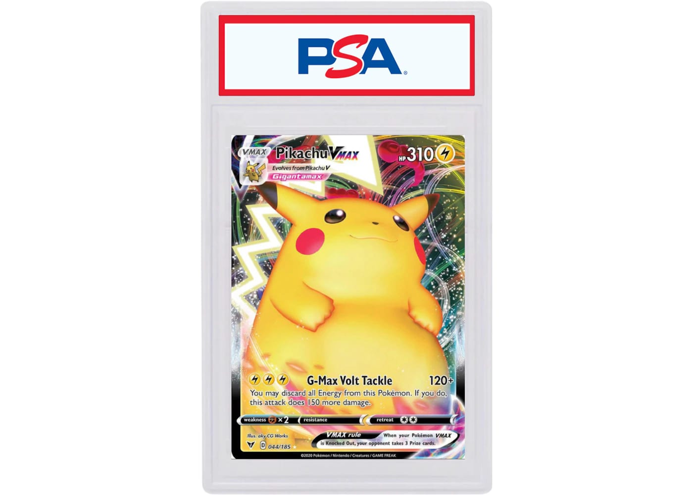 Pokemon Vivid Voltage #44/185 (PSA or BGS Graded) Pikachu VMAX-Full Art 2020 Pokemon TCG Sword & Shield