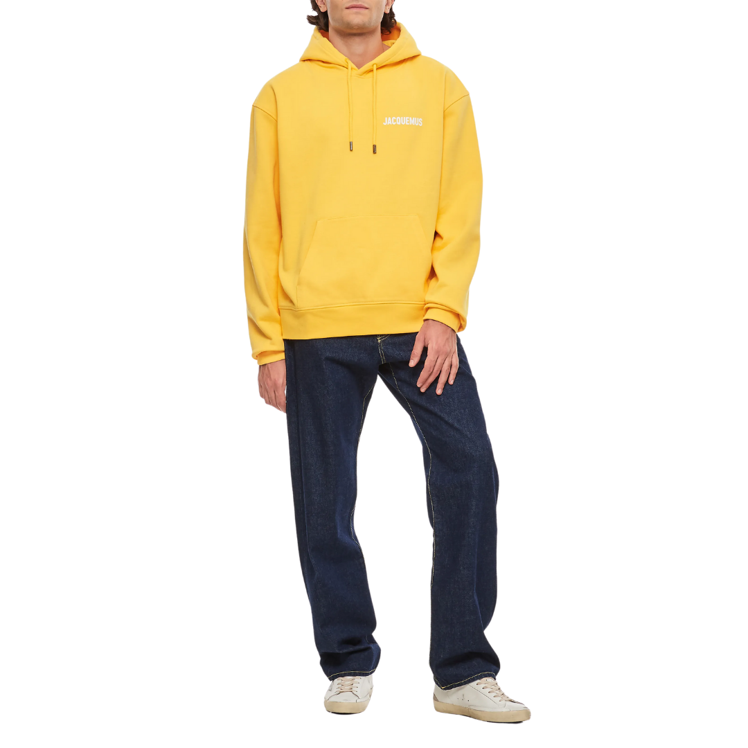 Jacquemus Le Sweatshirt Hooded Sweatshirt Yellow