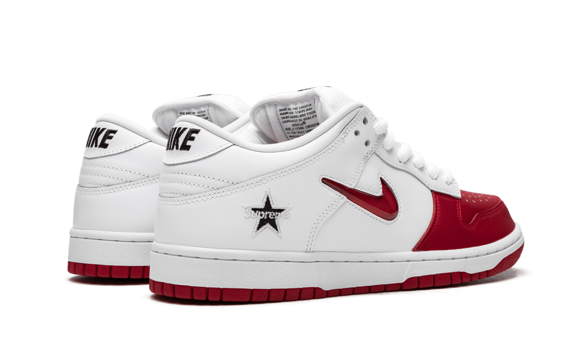 Nike SB Dunk Low Supreme Jewel Swoosh Red