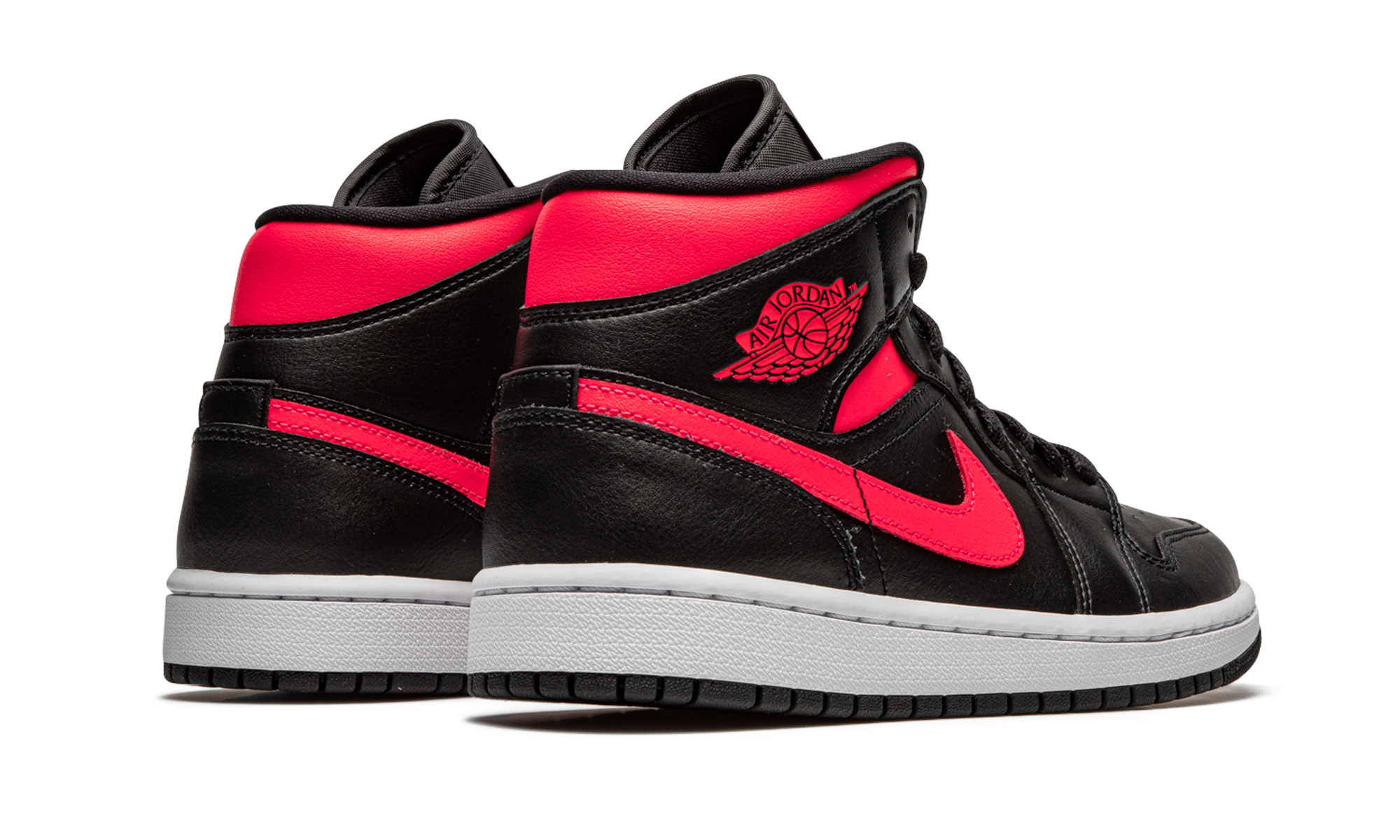 Jordan 1 Mid Black Siren Red (Women's)