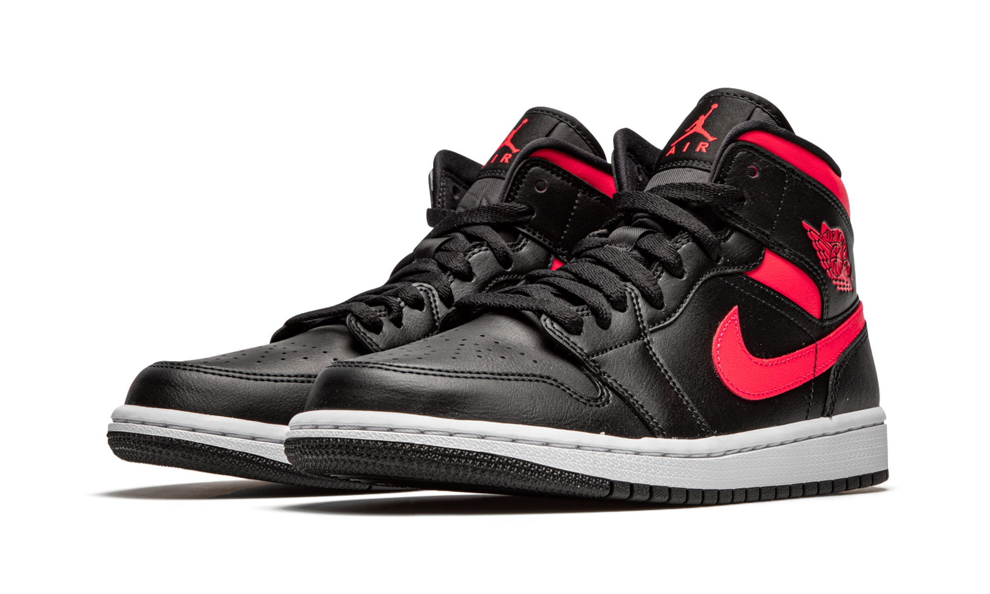 Jordan 1 Mid Black Siren Red (Women's)