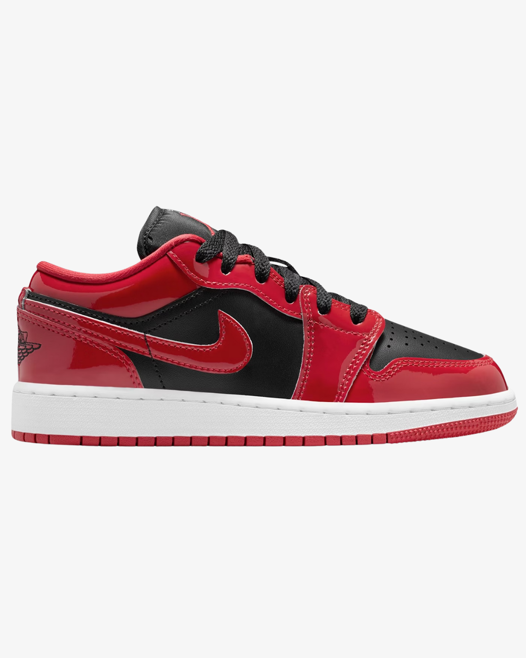 Jordan 1 Low SE Patent Bred Toe (GS)