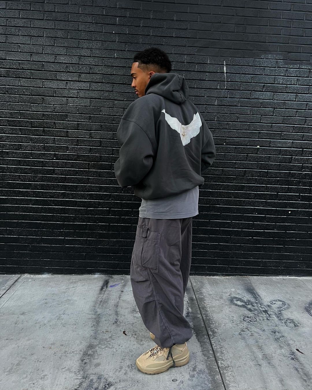 Yeezy Gap Engineered by Balenciaga Dove Hoodie Black – Basement