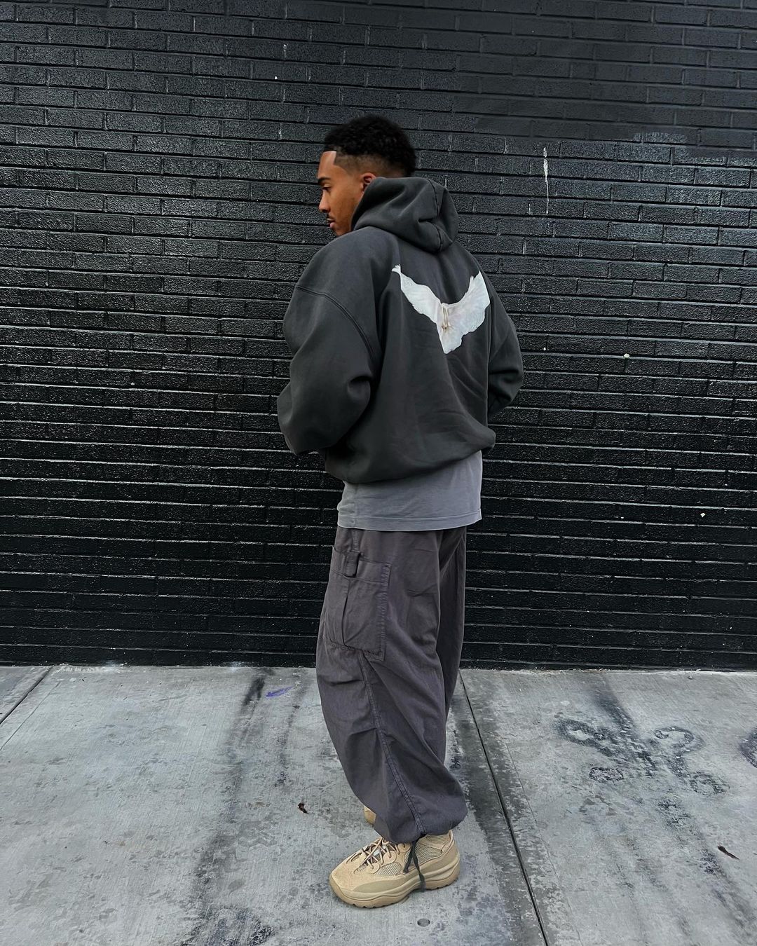 Yeezy Gap Engineered by Balenciaga Dove Hoodie Black