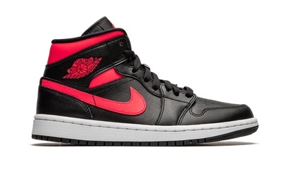 Jordan 1 Mid Black Siren Red (Women's)