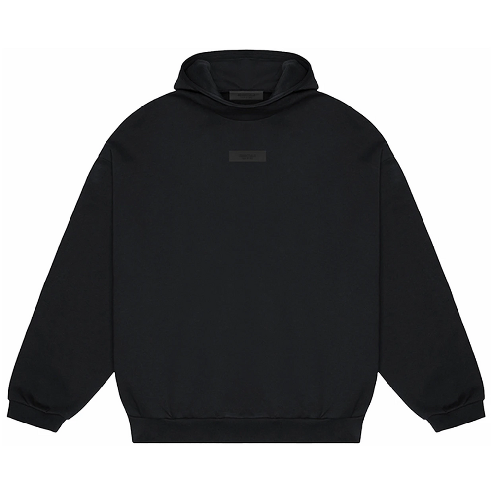 Fear of God Essentials Chest Logo Hoodie Jet Black/Jet Black