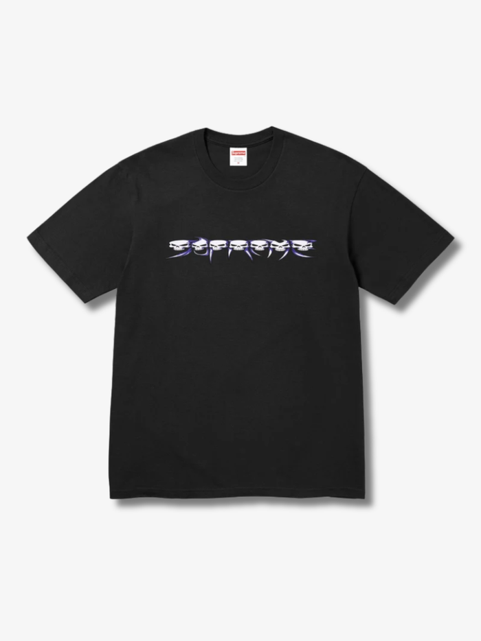 Supreme Skulls Spellout Tee / Black