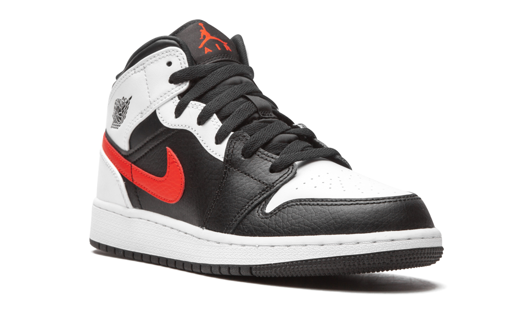 Jordan 1 Mid White Black Chile Red (GS)