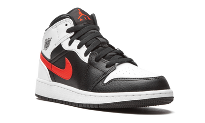 Jordan 1 Mid White Black Chile Red (GS)