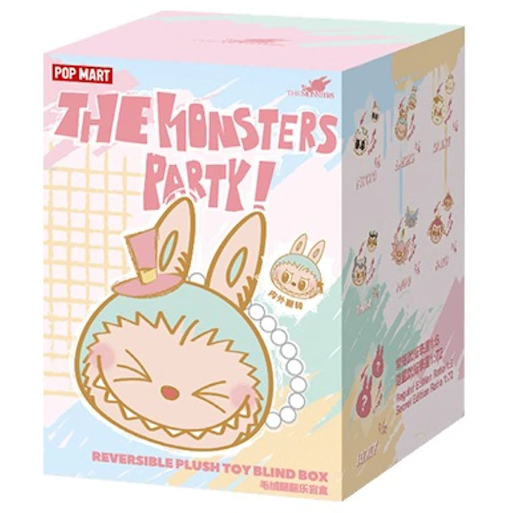 Pop Mart Labubu The Monster Party Series Reversible Plush Doll Blind Box