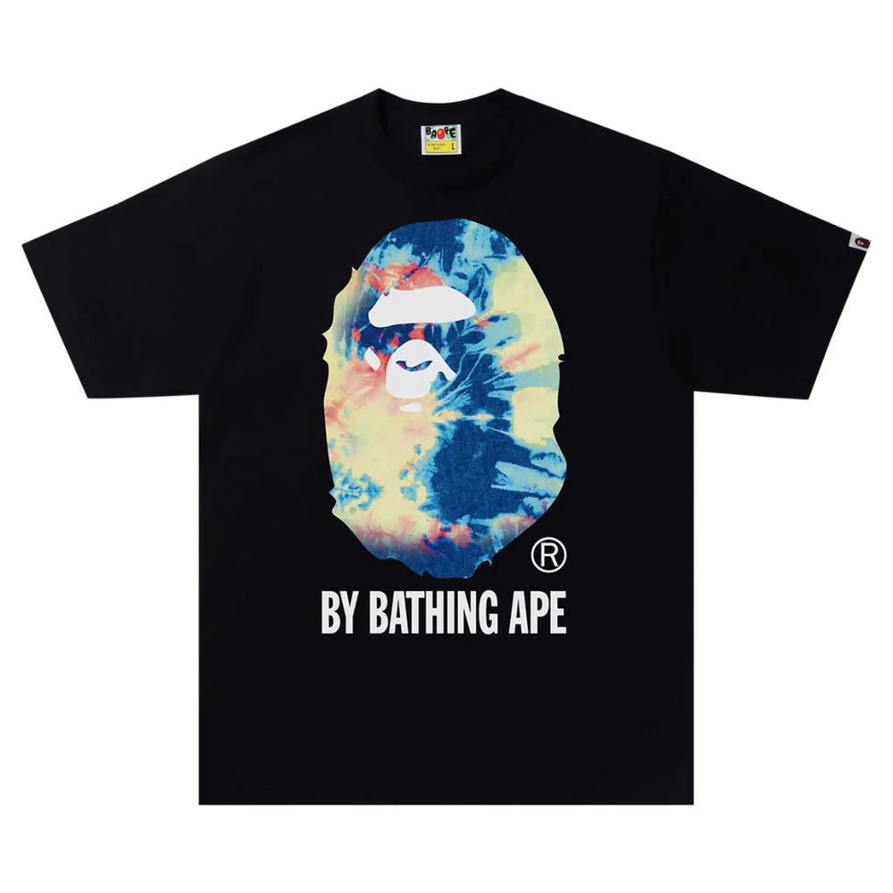 BAPE Tie Dye Big Ape Head Tee Black/Multi