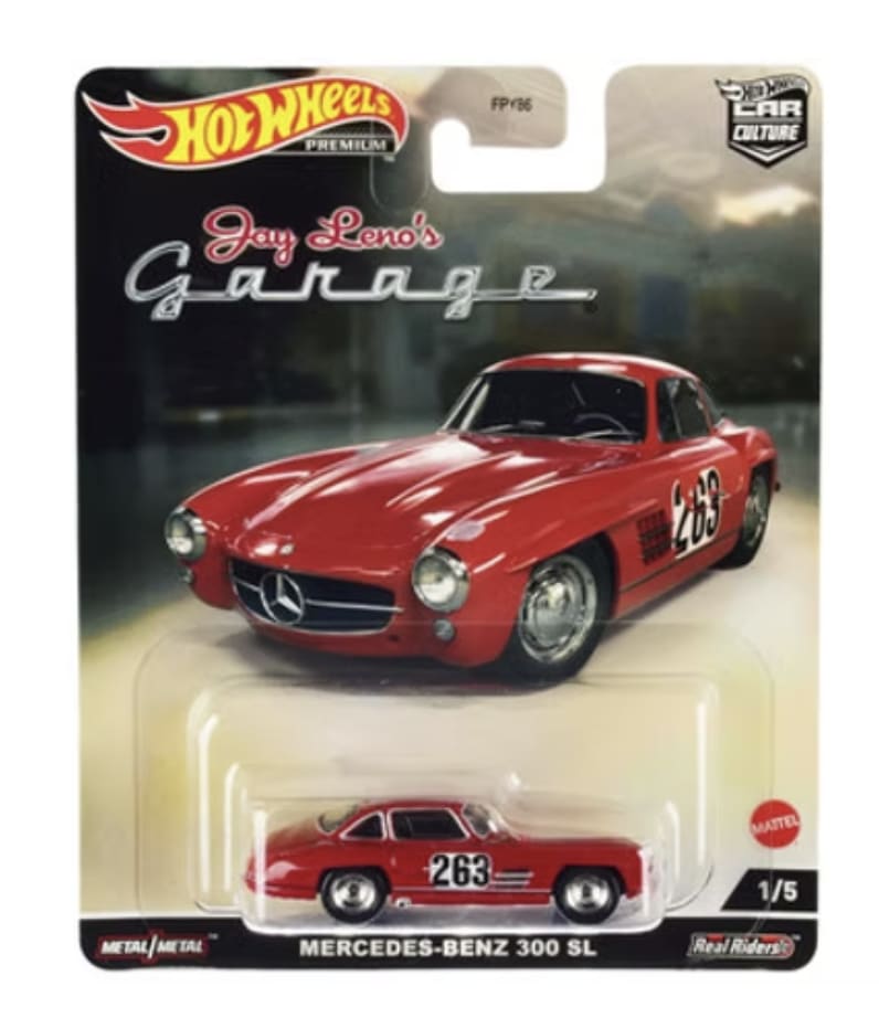 Mercedes-Benz 300 SL Jay Leno's Garage Car Culture Hot Wheels Premium