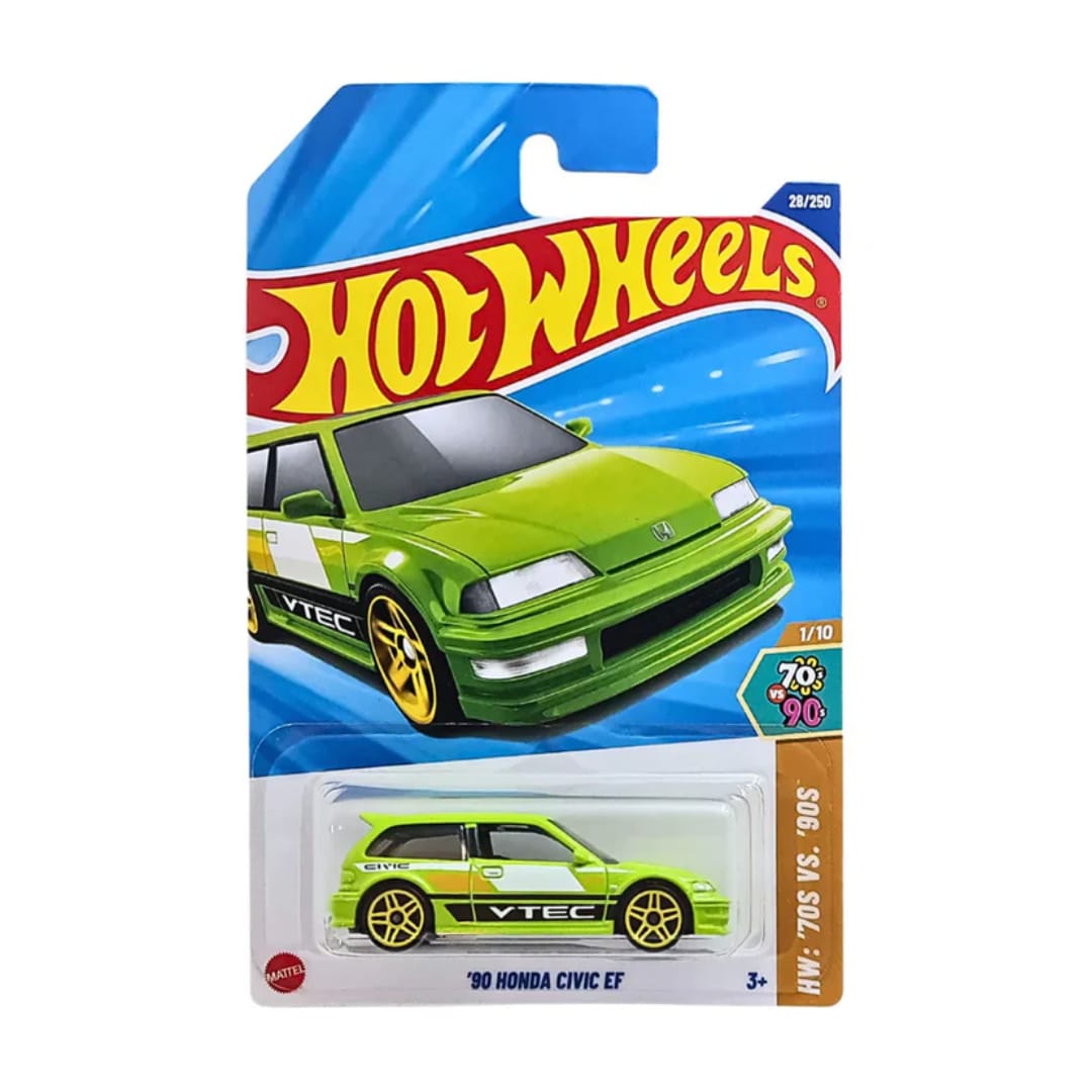 HOT WHEELS - 90 HONDA CIVIC EF (2025) - HW 70s VS 90s 1/10