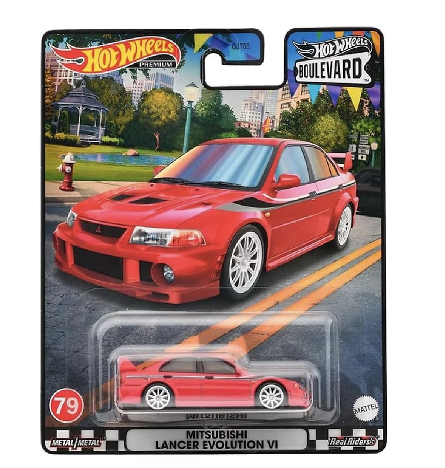 Mitsubishi Lancer Evolution VI Red Hot Wheels Premium Boulevard Mattel 79