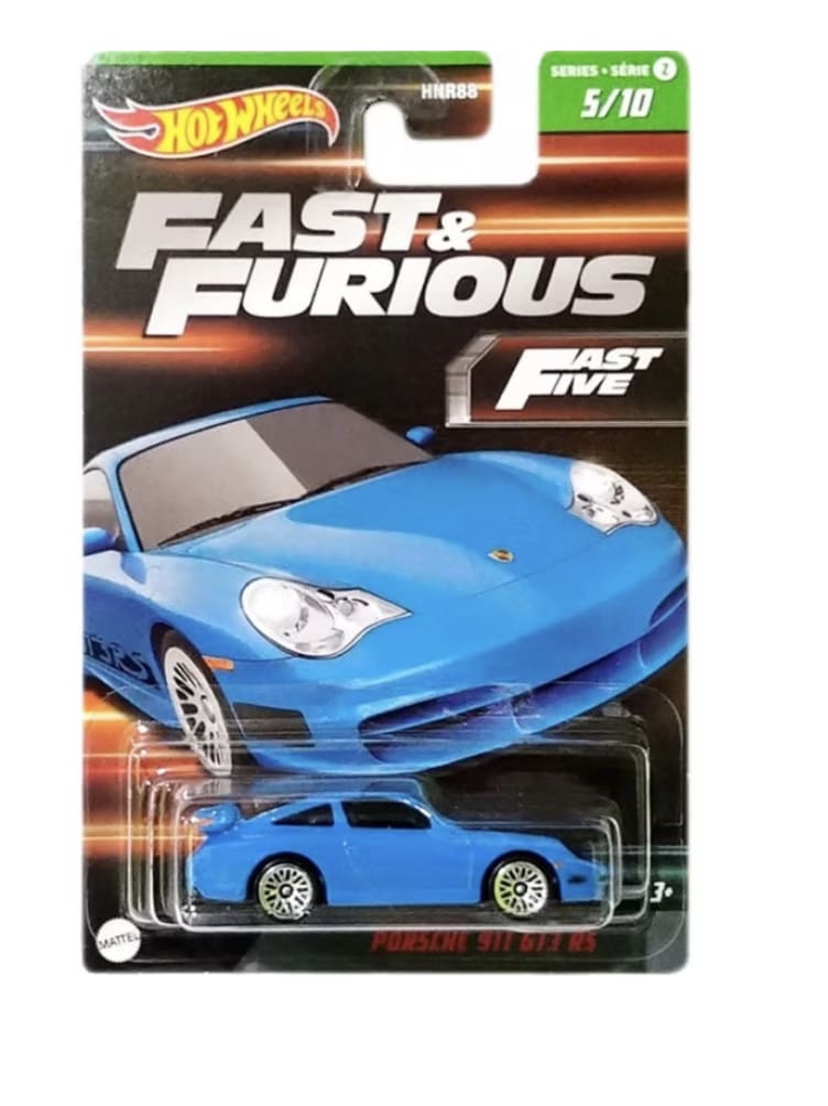 Porsche 911 GT3 RS 5/10 Fast & Furious Fast Five Hot Wheels Mattel