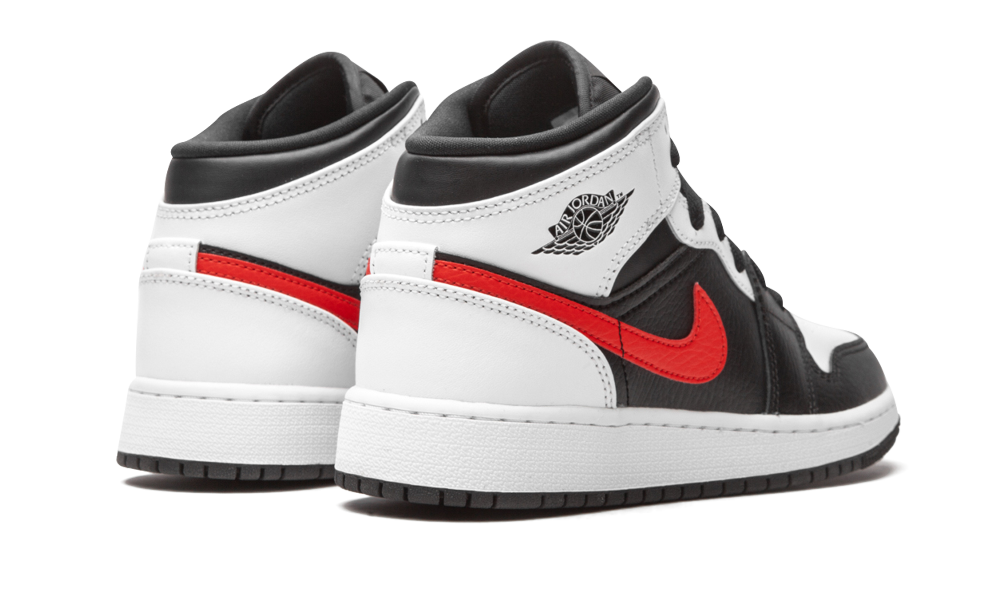Jordan 1 Mid White Black Chile Red (GS)