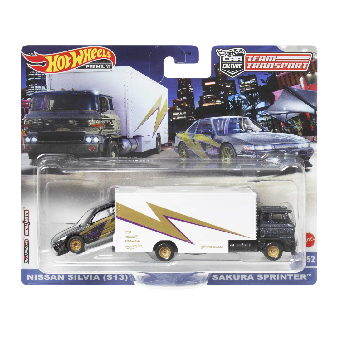 Hot Wheels Team Transport #52 Nissan Silvia S13/Sakura Sprinter
