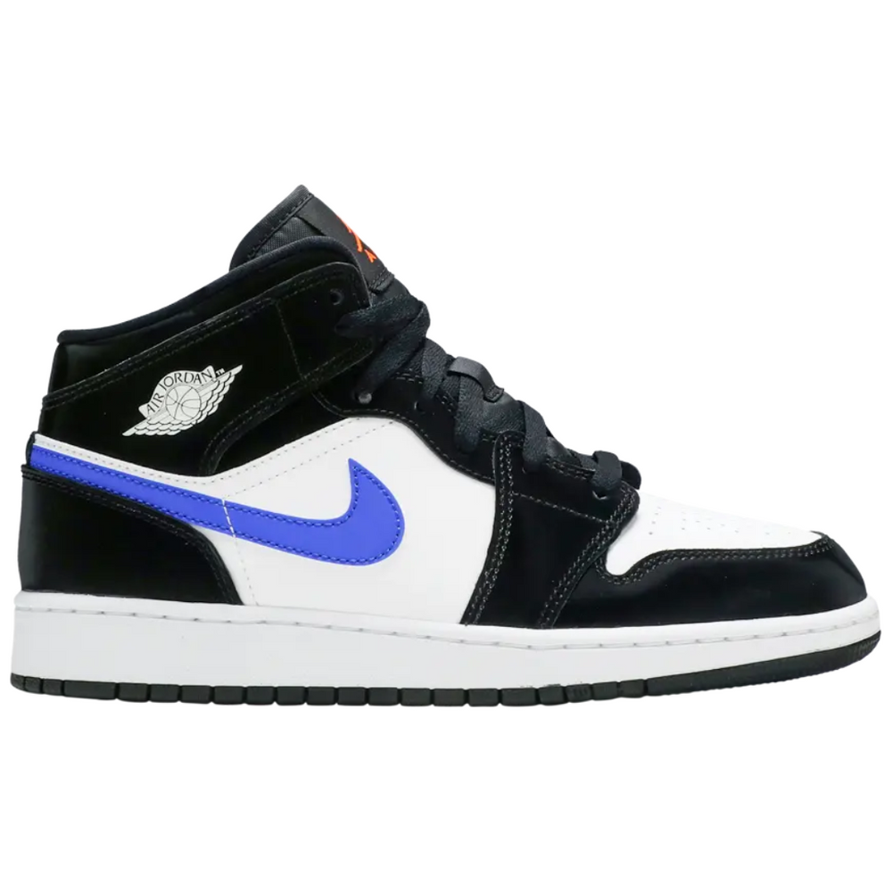 Jordan 1 Mid Black Racer Blue White (GS)