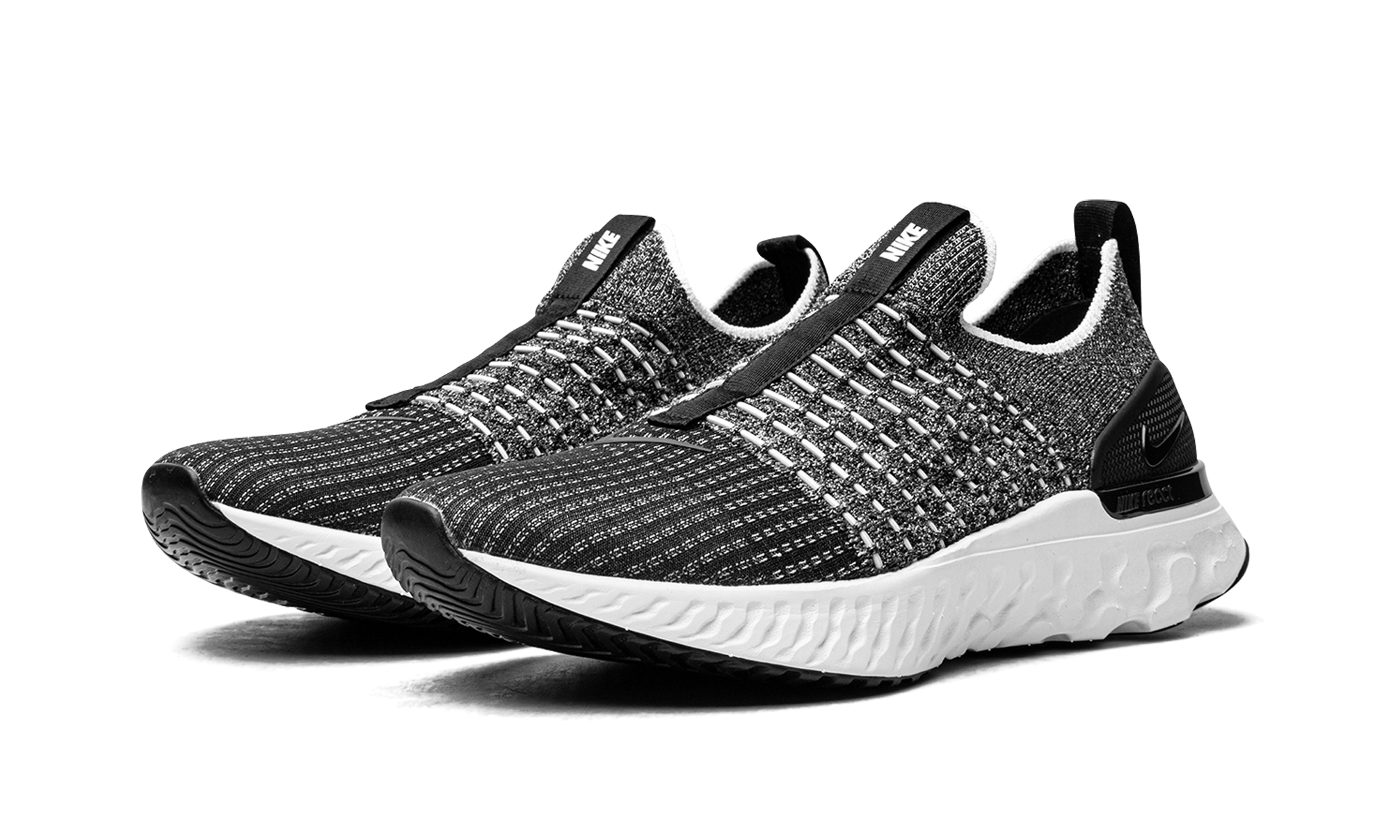 Nike React Phantom Run Flyknit 2 Black White Blend