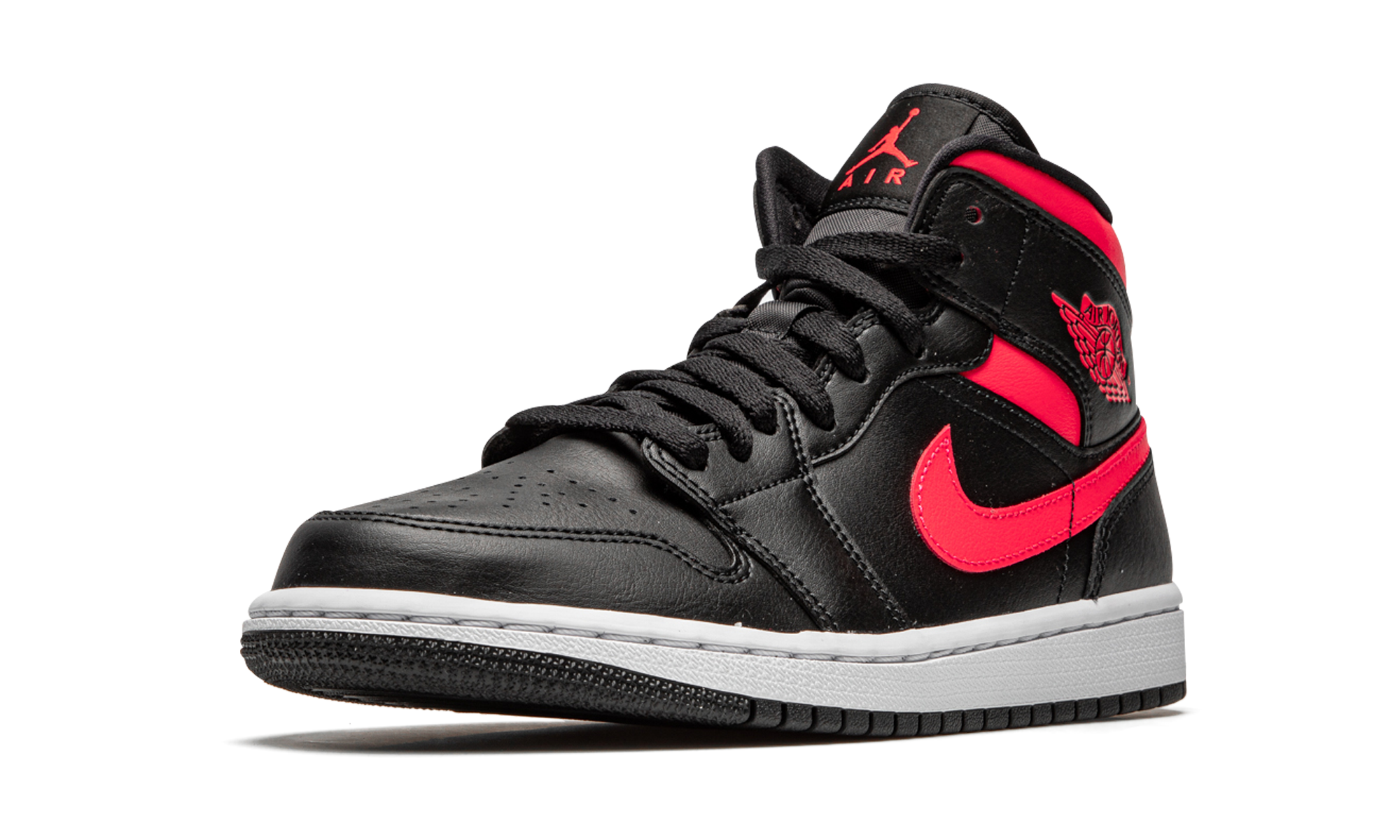 Jordan 1 Mid Black Siren Red (Women's)